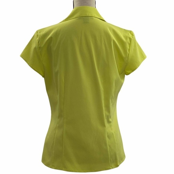 STYLE & Co Green Short Sleeve Button Down Shirt - Picture 2 of 10